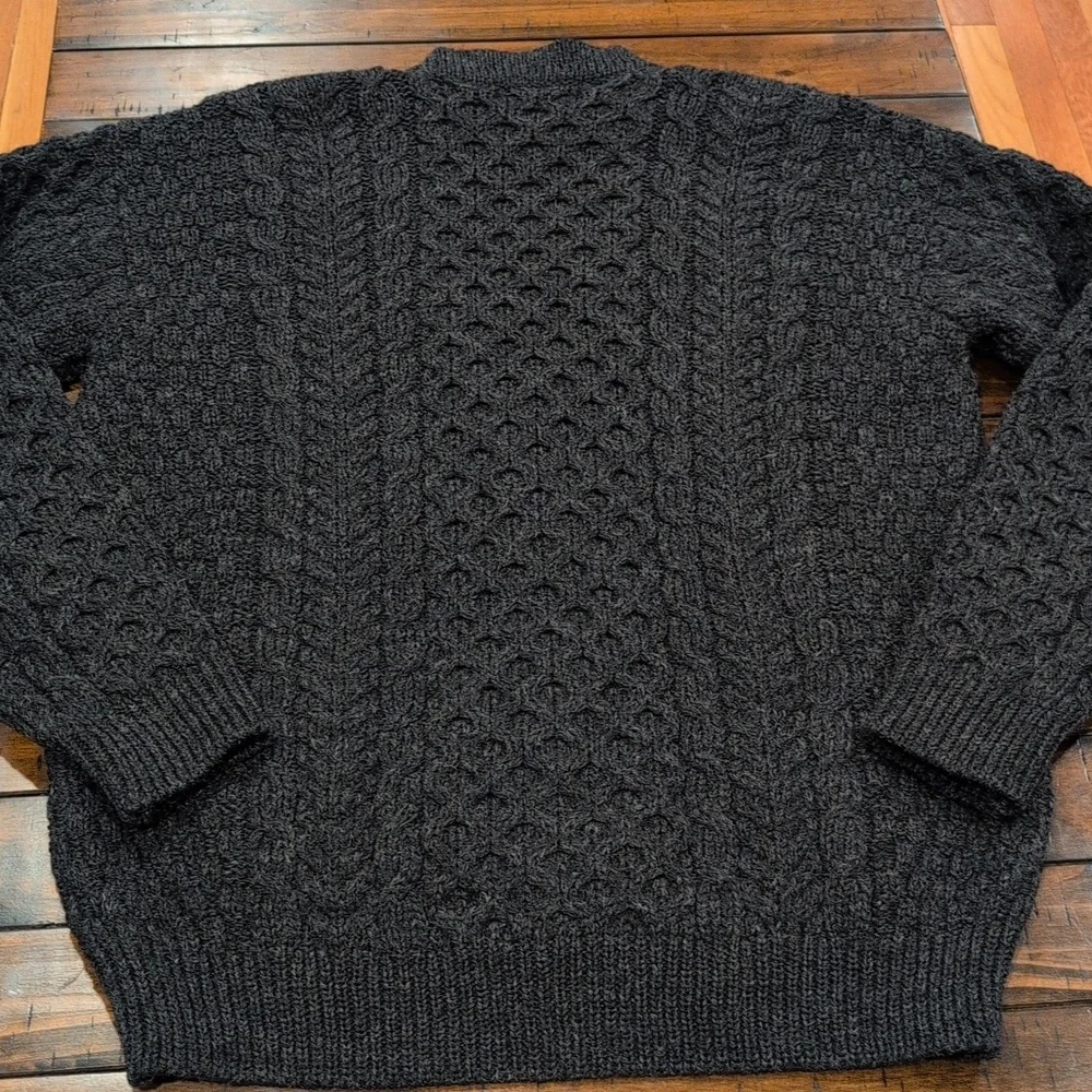 Vintage John Molloy Aran Cardigan Donegal Wool Grandpa Core - Picture 7 of 7